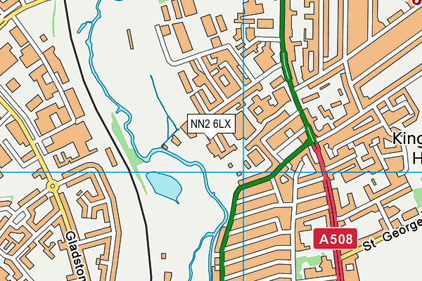 NN2 6LX map - OS VectorMap District (Ordnance Survey)