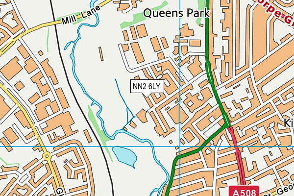 NN2 6LY map - OS VectorMap District (Ordnance Survey)