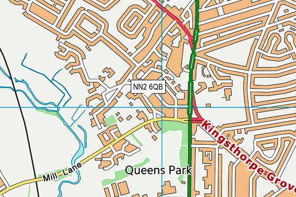 NN2 6QB map - OS VectorMap District (Ordnance Survey)