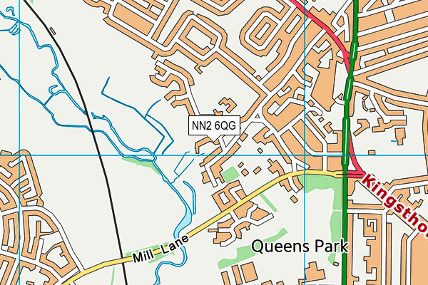 NN2 6QG map - OS VectorMap District (Ordnance Survey)