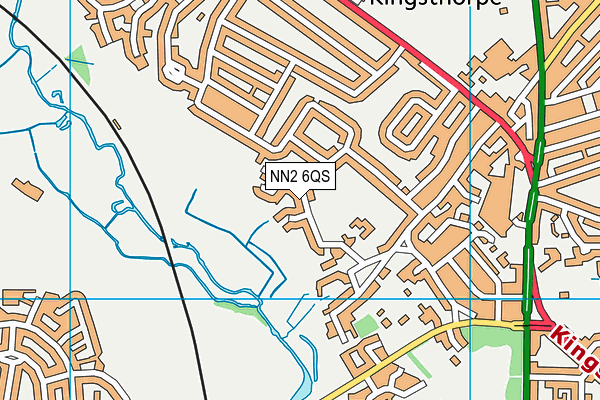 NN2 6QS map - OS VectorMap District (Ordnance Survey)