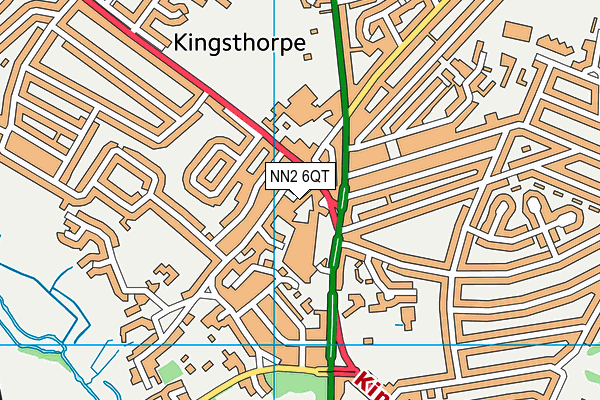 NN2 6QT map - OS VectorMap District (Ordnance Survey)