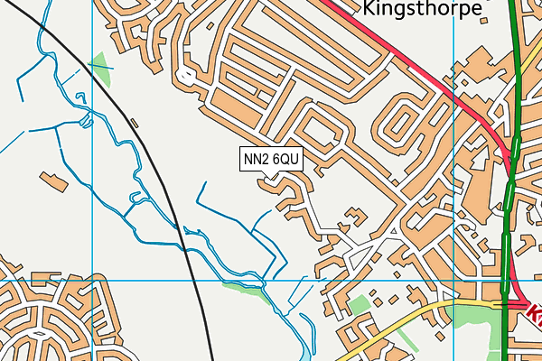 NN2 6QU map - OS VectorMap District (Ordnance Survey)