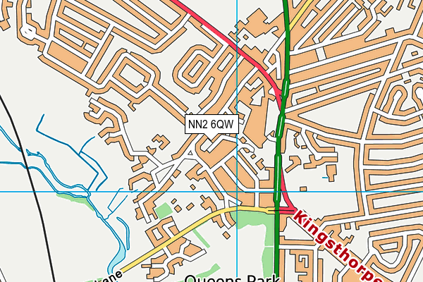 NN2 6QW map - OS VectorMap District (Ordnance Survey)