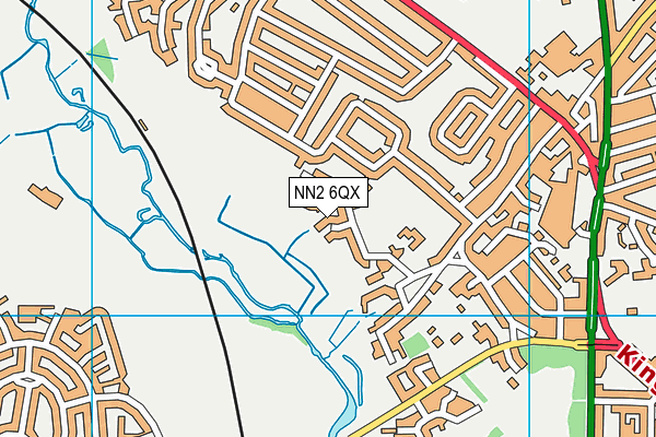 NN2 6QX map - OS VectorMap District (Ordnance Survey)