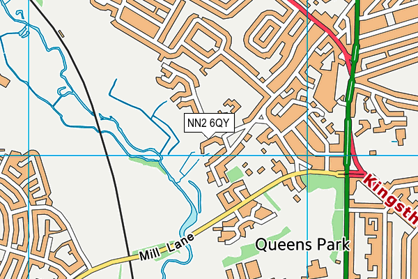 NN2 6QY map - OS VectorMap District (Ordnance Survey)