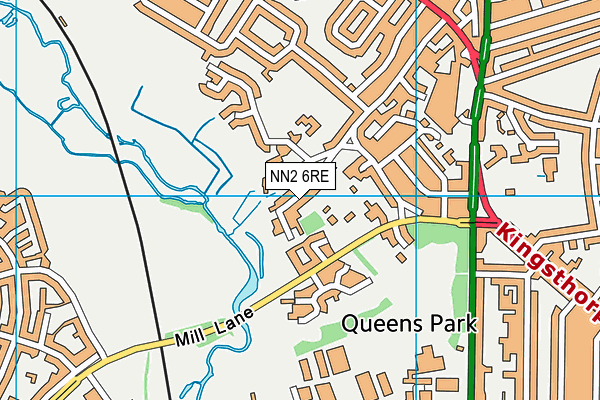 NN2 6RE map - OS VectorMap District (Ordnance Survey)
