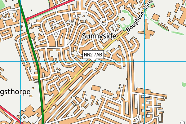 NN2 7AB map - OS VectorMap District (Ordnance Survey)