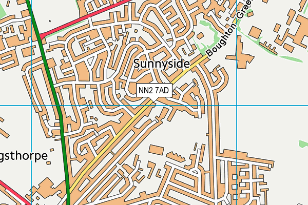 NN2 7AD map - OS VectorMap District (Ordnance Survey)