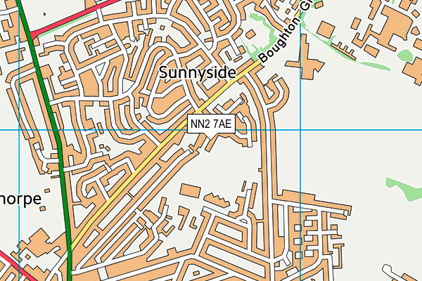 NN2 7AE map - OS VectorMap District (Ordnance Survey)