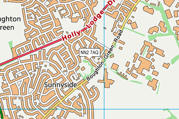 NN2 7AQ map - OS VectorMap District (Ordnance Survey)