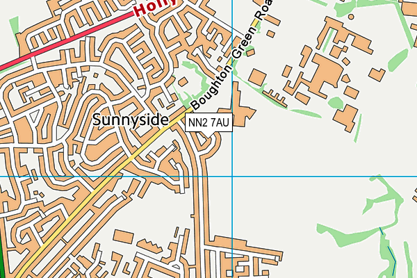 NN2 7AU map - OS VectorMap District (Ordnance Survey)