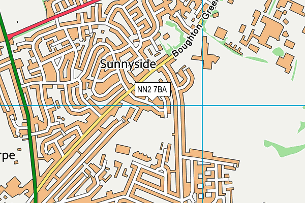 NN2 7BA map - OS VectorMap District (Ordnance Survey)