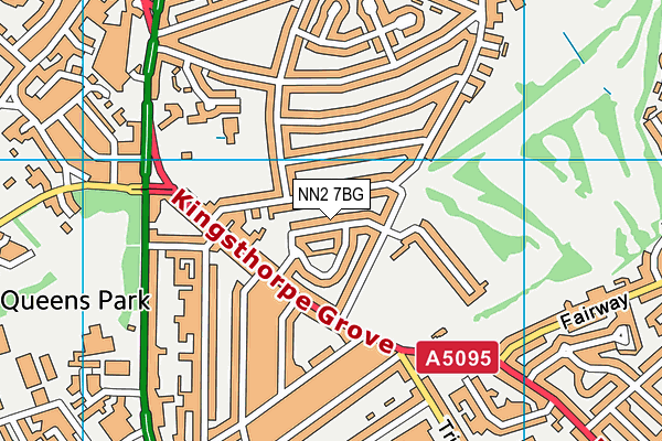 NN2 7BG map - OS VectorMap District (Ordnance Survey)