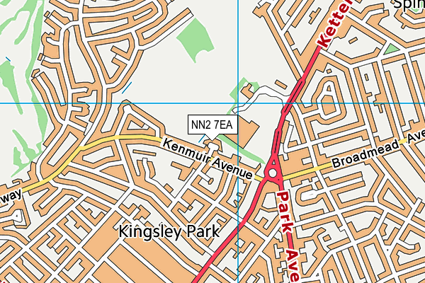 NN2 7EA map - OS VectorMap District (Ordnance Survey)