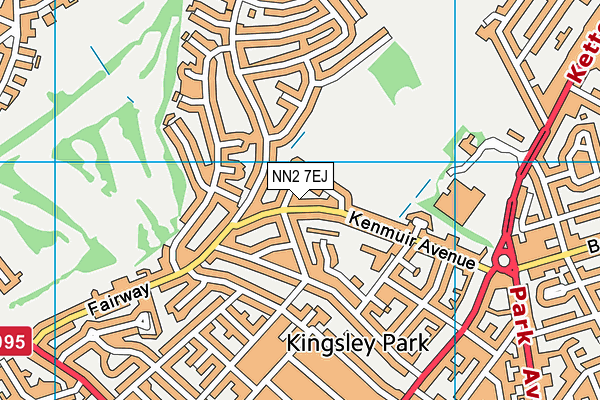 NN2 7EJ map - OS VectorMap District (Ordnance Survey)