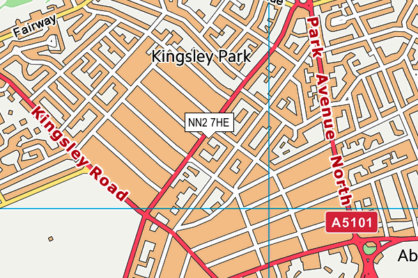 NN2 7HE map - OS VectorMap District (Ordnance Survey)