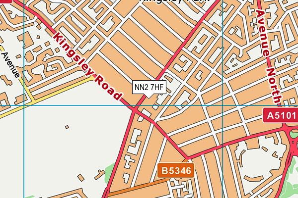 NN2 7HF map - OS VectorMap District (Ordnance Survey)