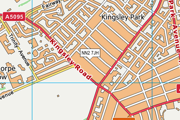 NN2 7JH map - OS VectorMap District (Ordnance Survey)