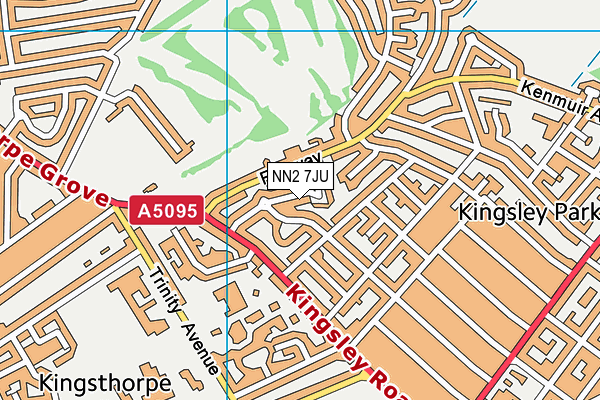 NN2 7JU map - OS VectorMap District (Ordnance Survey)