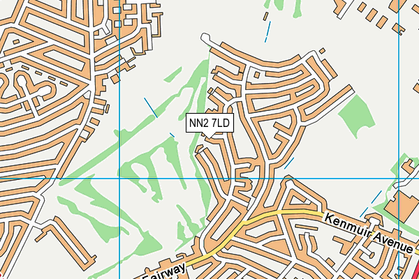 NN2 7LD map - OS VectorMap District (Ordnance Survey)