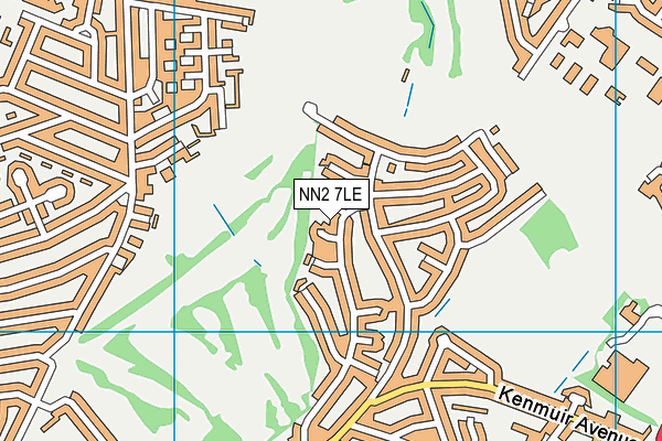 NN2 7LE map - OS VectorMap District (Ordnance Survey)
