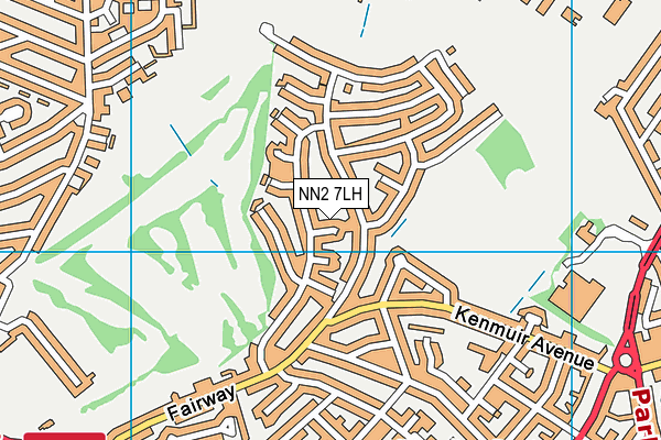 NN2 7LH map - OS VectorMap District (Ordnance Survey)