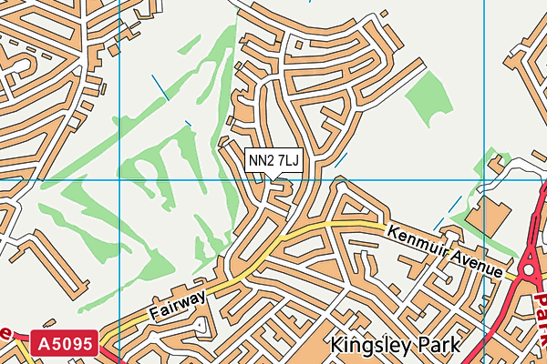 NN2 7LJ map - OS VectorMap District (Ordnance Survey)