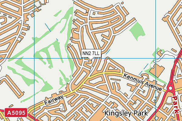 NN2 7LL map - OS VectorMap District (Ordnance Survey)