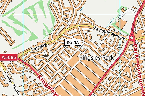 NN2 7LS map - OS VectorMap District (Ordnance Survey)