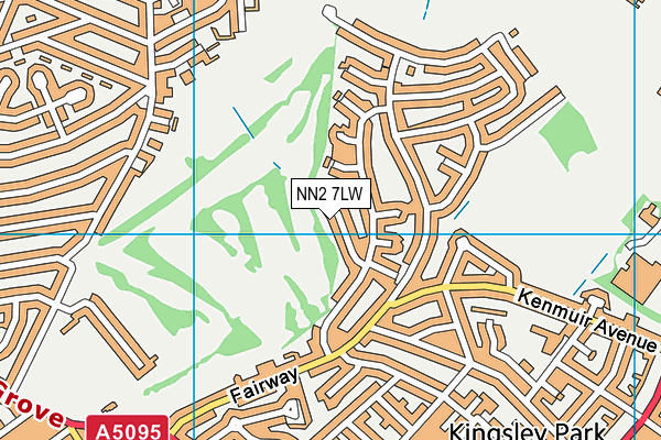 NN2 7LW map - OS VectorMap District (Ordnance Survey)