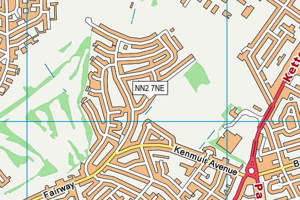 NN2 7NE map - OS VectorMap District (Ordnance Survey)