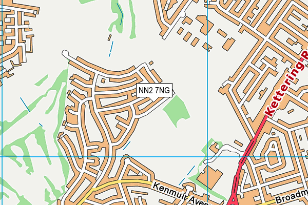NN2 7NG map - OS VectorMap District (Ordnance Survey)