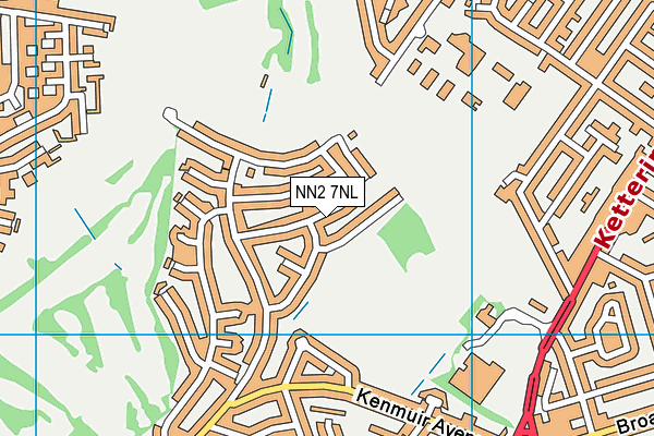 NN2 7NL map - OS VectorMap District (Ordnance Survey)