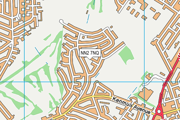 NN2 7NQ map - OS VectorMap District (Ordnance Survey)