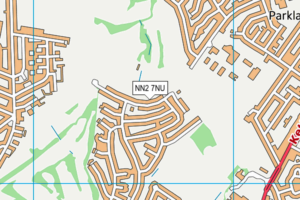NN2 7NU map - OS VectorMap District (Ordnance Survey)