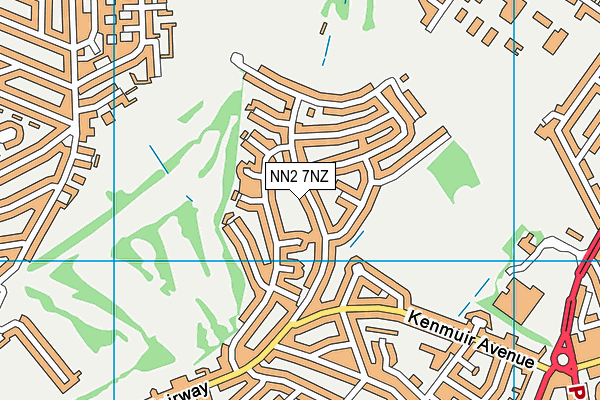 NN2 7NZ map - OS VectorMap District (Ordnance Survey)