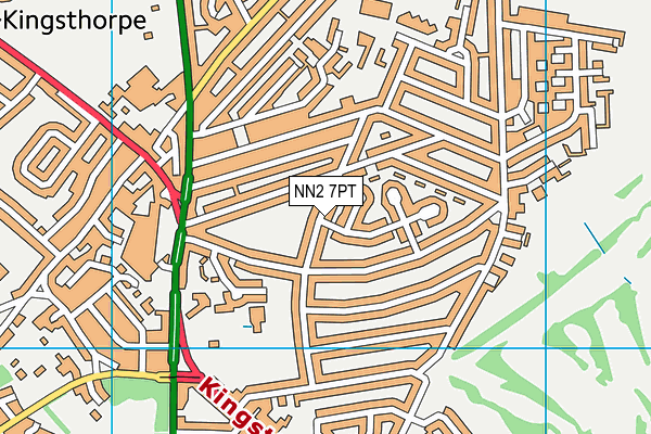 NN2 7PT map - OS VectorMap District (Ordnance Survey)