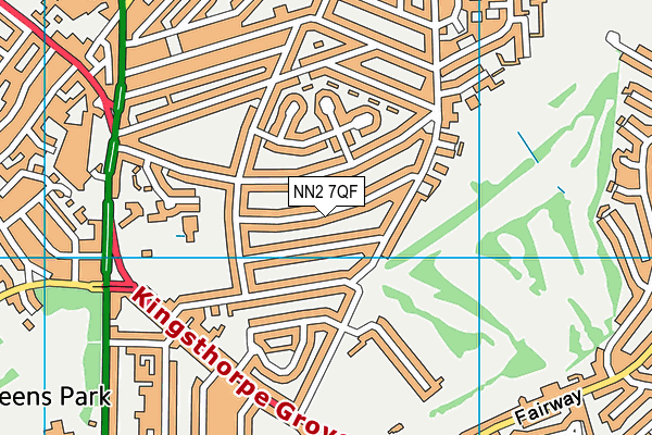 NN2 7QF map - OS VectorMap District (Ordnance Survey)