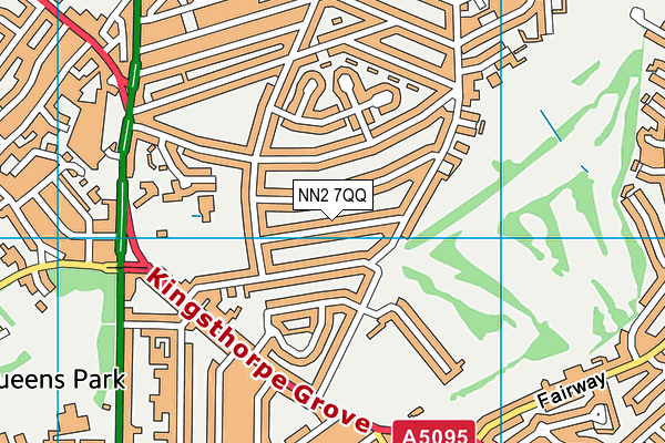 NN2 7QQ map - OS VectorMap District (Ordnance Survey)