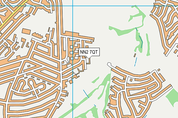 NN2 7QT map - OS VectorMap District (Ordnance Survey)