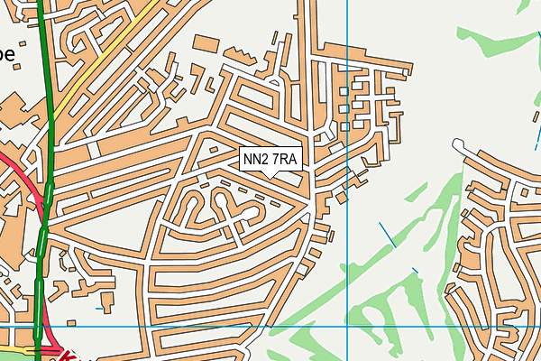NN2 7RA map - OS VectorMap District (Ordnance Survey)