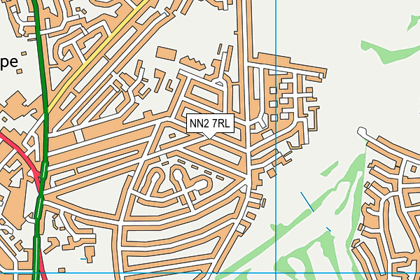 NN2 7RL map - OS VectorMap District (Ordnance Survey)