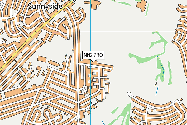 NN2 7RQ map - OS VectorMap District (Ordnance Survey)