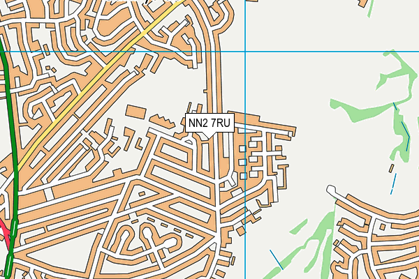 NN2 7RU map - OS VectorMap District (Ordnance Survey)