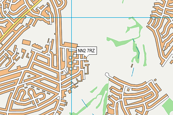 NN2 7RZ map - OS VectorMap District (Ordnance Survey)