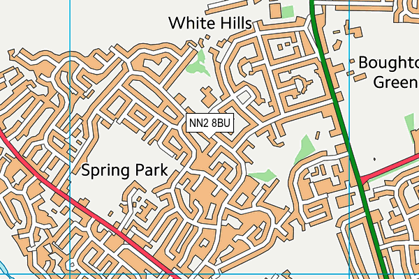 NN2 8BU map - OS VectorMap District (Ordnance Survey)