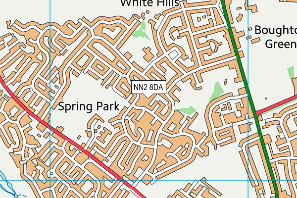 NN2 8DA map - OS VectorMap District (Ordnance Survey)