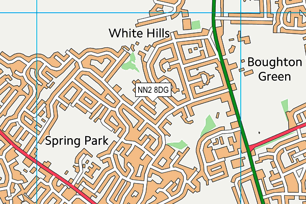 NN2 8DG map - OS VectorMap District (Ordnance Survey)
