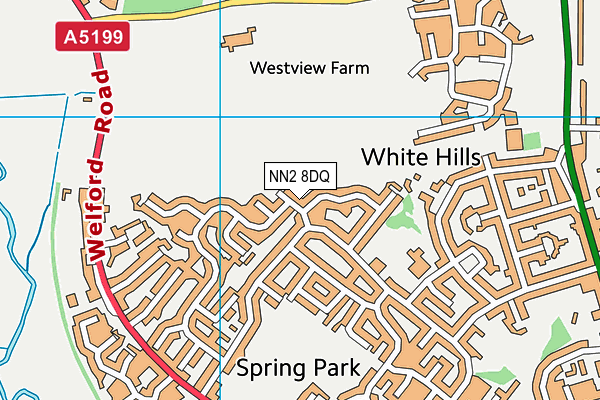 NN2 8DQ map - OS VectorMap District (Ordnance Survey)